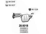 ASSO Mittelschalldämpfer 286018 für Mercedes