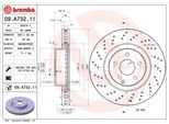 BREMBO Bremsensatz-Vorn und Hinten sg00000efs Hinterachse Gelocht/innenbel. 300mm 22mm für Mercedes