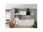 Küchenblock inkl. 5 E-Geräte Levi in Lichtgrau glänzend