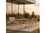 Gartenset Sylt 4-tlg. Kiefer massiv