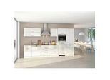 Küchenblock Mailand m. Geräten Weiß Hochglanz