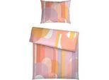 Bettwäsche Maiko Orange/Rosa/Blau ca. 140x200cm