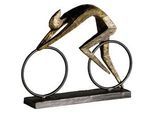 Skulptur Racer Schwarz/Bronzefarben