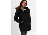 bonprix 3-in-1 Funktions-Umstandsjacke und Tragejacke, schwarz, Gr.36, Funktionale Umstandsjacke mit Tragefunktion und Tunnelzug