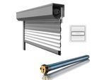 Elektrische Rolladen, Vorbaurollladen Modell Eckig, Kasten aus Aluminium, Weiß, 800 x 800 mm, mit ILMO Somfy Motor, individuell konfigurieren