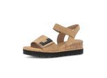 Plateausandaletten GABOR "Plateau Sandale", Damen, Gr. 39, braun, Schuhe