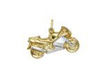 Kettenanhänger JOBO "Anhänger Motorrad", gold (gelbgold 333), Schmuckanhänger, Damen, Gelbgold 333, Kettenanhänger, 333 Gold bicolor
