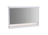 VitrA Valarte LED-Spiegelschrank 62237 118x17x76cm, 3 Spiegeltüren, Korpus weiß matt