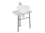 VitrA Plural Waschtisch-Unterbau 64052 68,5 x 49 x 74 cm, flach, freistehend, Platte taupe matt