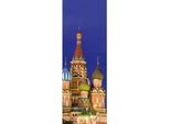 Fototapete ARCHITECTS PAPER "Saint Basil`s Cathedral", bunt (blau, grün, rot), B:1m L:2,8m, Vlies, Tapeten, Tapete Moskau Fototapete Panel 1,00m x 2,80m