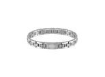 Armband BOSS "Schmuck Edelstahl Armschmuck Gliederkette METAL LINK", silber (edelstahlfarben), Armbänder, Herren, 21cm, Edelstahl, Armband