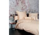 Bettwäsche JANINE "Colors", beige (sand), B/L: 200cm x 220cm, 1 Stk., 2 Stk., Mako-Satin, B/L: 80cm x 80cm & 80cm x 80cm, 3 Stk., Mako-Satin, Obermaterial: 100% Baumwolle, Bettwäsche, Bettwäsche, feinfädige uni Bettwäsche für alle Jahreszeiten, Markenreißverschluss