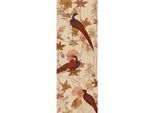 Fototapete ARCHITECTS PAPER "Asian Wildlife", beige (beige, rot), B:1m L:2,8m, Vlies, Tapeten, Floral Tapete Vogel Orange Beige Panel 1,00m x 2,80m