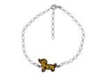 Armband OSTSEE-SCHMUCK "Ostsee-Schmuck Armband Dackel Armband Dackel", silber, Armbänder, Damen, 21cm, Silber 925 (Sterlingsilber), Armband