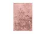 Hochflor-Teppich KAYOOM "Boundless 225", rosa (puderrosa), B:160cm H:40mm L:230cm, Polyester, Teppiche, Hochflor, Modernes Muster, Fußbodenheizungsgeeignet, Wohnzimmer