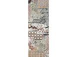Fototapete ARCHITECTS PAPER "Vintage Tiles", bunt (bunt, grau), B:1m L:2,8m, Vlies, Tapeten, Vintage Tapete Used Look Steinoptik Fototapete Panel 1,00m x 2,80m