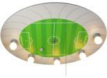NIERMANN Deckenleuchte "Fußball-Stadion, Kinderlampe", bunt (grün, silberfarben), 5, H: 7cm, 1 Stk., Leuchten, Zugschalter mit Schlummerfunktion, Kinderzimmer, Kinderlampe