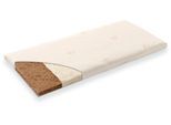 Babymatratze TRÄUMELAND "Kleine Matratze Naturwölkchen", Kinder, Gr. 1 (0 kg - 65 kg), 3cm, Baumwoll Bezug, Material oben: Bio-Baumwolle Material unten: Bio-Baumwolle, B/L: 40cm x 90cm, 1 Stk., weiß, Bezug: 100% Baumwolle, Matratzen, eckig