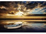 Fototapete PAPERMOON "Schiff im Wasser", bunt, B:3m L:2,23m, Vlies, Tapeten