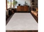Teppich AYYILDIZ TEPPICHE "SAHARA 1114", beige, B:120cm H:12mm L:170cm, Polypropylen, Teppiche, Teppich, Läufer / Pflegeleicht / Strapazierfähig / Trend Colors/ Wohnzimmer