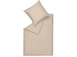 Bettwäsche "Pure", beige (sand, beige, natur), B/L: 200cm x 200cm, 1 Stk., 2 Stk., Satin, B/L: 80cm x 80cm & 80cm x 80cm, 3 Stk., Satin, Obermaterial: 100% Baumwolle, SCHÖNER WOHNEN-KOLLEKTION, Bettwäsche, Bettwäsche, Satinbettwäsche aus 100% reiner Baumwolle