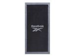 Strandtuch REEBOK "Prague", schwarz, B:70cm L:140cm, Frotteevelours, Baumwolle, Handtücher, mit Logoschriftzug