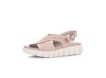 Plateausandaletten GABOR "Plateau Sandale", Damen, Gr. 37,5, beige, Schuhe