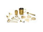 Kaffeeset Cosme in Goldfarben, 23-teilig