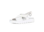 Plateausandaletten GABOR "Plateau Sandale", Damen, Gr. 38, weiß, Schuhe