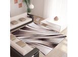 Teppich AYYILDIZ TEPPICHE "Parma 9210" Gr. 3, braun, B:120cm H:9mm L:170cm, Kunstfaser, Teppiche, Teppich, Läufer, Kurzflor, Wohnzimmer
