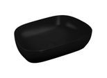 VitrA Options Aufsatzschale 5993B483-0016 62,5x42,5cm, TV, ohne Überlauf/Hahnloch, schwarz matt VC