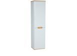 VitrA Sento Hochschrank 61371 40 x 35 x 155,5 cm, Weiß Matt, Dekor, 2 Türen, Türanschlag links