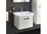 VitrA Sento Waschtisch-Möbel-Set 65985 63x48,5x52cm, 1 Vollauszug, hellgrau matt, Dekor