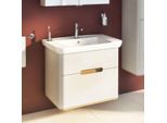 VitrA Sento Waschtisch-Möbel-Set 65989 78x48,5x68,5cm, 2 Vollauszüge, hellgrau matt, Dekor