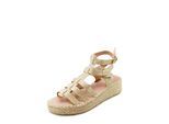 Sandale FINDLAY "TILIA", Damen, Gr. 40, goldfarben, Lederimitat, Schuhe Sandale, im funkelnden Design