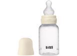 BIBS Anti-Colic Baby Bottle Silicone oorbellen met siliconen speen Ivory 150 ml