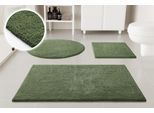 Badematte OTTO HOME "Selenne", grün, H:20mm, Baumwolle, Badematten, Badematte, Badteppich, getuftet, modern, Uni, antirutsch, flauschig, Baumwolle