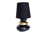 Näve , Schwarz , Keramik , 31 cm , Beleuchtung, Innenleuchten, Tischlampen, Tischlampen