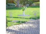 Ondega , Weiß , Metall , Stuhl klappbar , Gartenmöbel, Balkonmöbel, Balkonmöbel-Sets