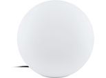 Kugelleuchte EGLO "MONTEROLO-Z, Zigbee 3.0, Gartenlampe", weiß, H:39cm Ø:39cm, Leuchten, Kugelleuchte in weiß aus Kunststoff - inkl. E27 - 1X9W