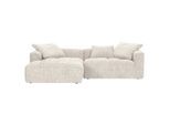 Carryhome Ecksofa , Creme, Beige , Textil , Füllung: Schaumstoffflocken,Schaumstoffflocken , Ottomane links, L-Form , 276x170 cm , Stoffauswahl, seitenverkehrt erhältlich, Rücken echt , Wohnzimmer, Sofas & Couches, Wohnlandschaften, Ecksofas