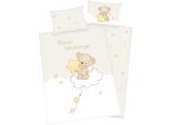 Babybettwäsche BABY BEST "kleiner Schutzengel", bunt, B/L: 100cm x 135cm, 1 Stk., 1 Stk., Renforcé, B/L: 40cm x 60cm, 2 Stk., Renforcé, Obermaterial: 100% Baumwolle, Bettwäsche, Babybettwäsche