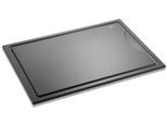 Schneidebrett GEFU "SLIZE", schwarz, B:30cm H:0,9cm L:44cm, Holzpapierfaser, Schneidebretter, Schneidebrett, Holzverbundstoff aus 80 % recyceltem Material, Saftrille