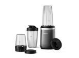 PHILIPS Standmixer "HR2767/00 5000 Series, mit ProBlend Plus-Technologie", schwarz (schwarz, edelstahl), B:14cm H:38,3cm T:14,4cm, Zerkleinerer, 3 Becher (700, 500, 300 ml), kompaktes Design; Schwarz/Edelstahl, Standmixer