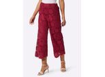 Schlupfhose CREATION L, Damen, Gr. 24, Kurzgrößen, rot (kirsche), 100% Polyester, unifarben, 7/8-Länge, Hosen Schlupfhose