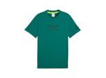 T-Shirt PUMA "PUMA x ASTON MARTIN ARAMCO F1 TEAM Essentials T-Shirt Herren", Herren, Gr. XXL, grün lux, Obermaterial: 100% Baumwolle. Rippe: 30% Polyester, 70% Baumwolle, clean, regular fit, Rundhals, Shirts T-Shirt