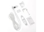Design-Set GARDINIA "Easyfix Rollo", transparent, Ø:1,8cm, Kunststoff, Sichtschutzzüge, Design-Set, Seitenzug Umbausatz