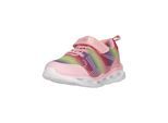 Sneaker ZIGZAG "Lampaya", Mädchen, Gr. 24, bunt (hellrosa), Synthetik, Schuhe Sneaker, mit Blinklichtern und stoßfedernder Sohle
