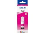 EPSON Nachfülltinte "102, original ecotank", pink (magenta), Druckertinte, Nachfülltinte