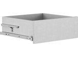 Schublade GAMI "Enzo", grau, B:47cm H:20cm T:55cm, Holzwerkstoff, Schubladen, Schublade, Verschiedene Module einfach zu kombinieren